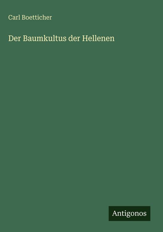Produktbild: Der Baumkultus der Hellenen