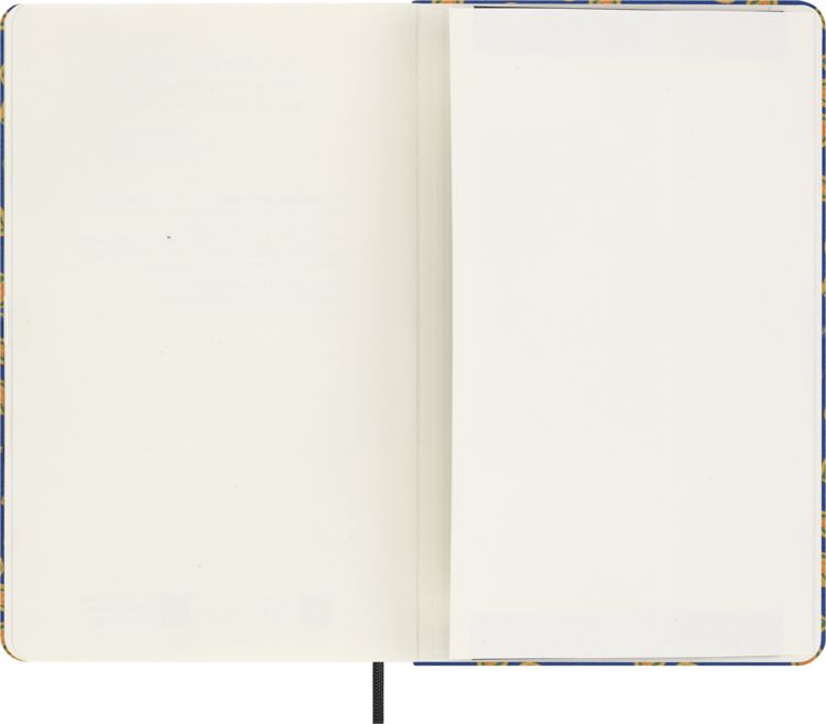 Produktbild: Moleskine Silk Kalender, undatiert, 12 Monate, w&ouml;chentlich, large/A5, fester Einband, blau