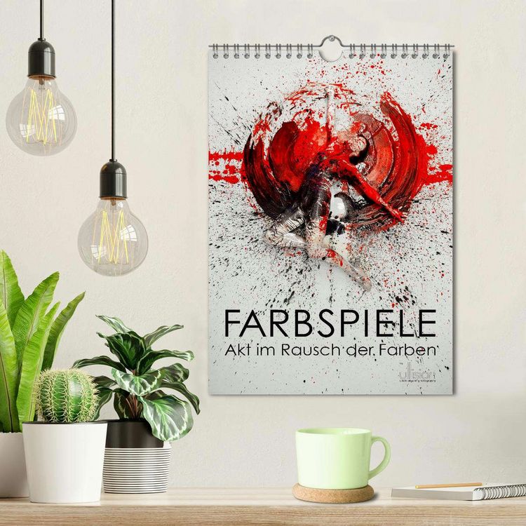Produktbild: Farbspiele - Akt im Rausch der Farben (Wandkalender 2026 DIN A4 hoch), CALVENDO Monatskalender
