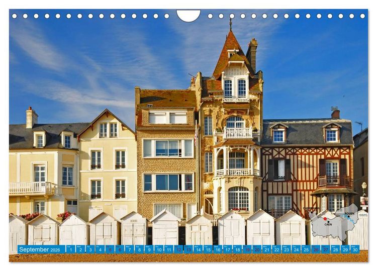 Produktbild: The Coasts of Normandy from Mont Saint-Michel to &Eacute;tretat (Wall Calendar 2026 DIN A4 landscape), CALVENDO 12 Month Wall Calendar