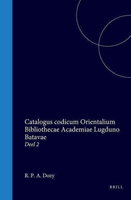 Produktbild: Catalogus Codicum Orientalium Bibliothecae Academiae Lugduno Batavae