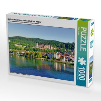 Produktbild: CALVENDO Puzzle Schloss Heidelberg und Altstadt am Neckar 1000 Teile Puzzle quer | 1000 Teile Lege-Gr&ouml;&szlig;e 64 &times; 48 cm Foto-Puzzle f&uuml;r gl&uuml;ckliche Stunden