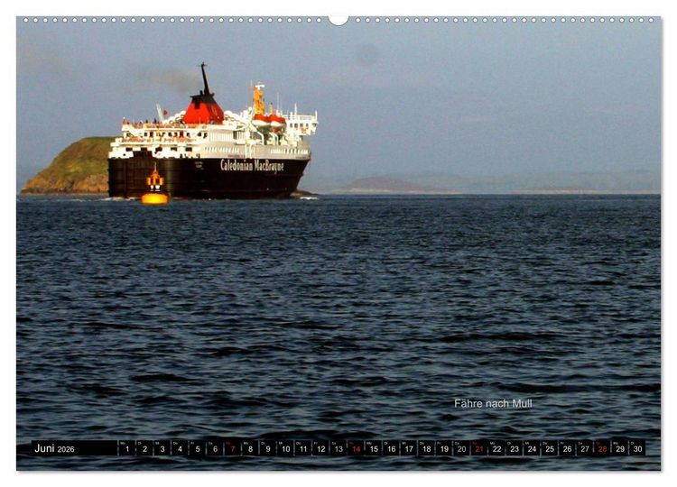 Produktbild: Schottland und Edinburgh (hochwertiger Premium Wandkalender 2026 DIN A2 quer), Kunstdruck in Hochglanz