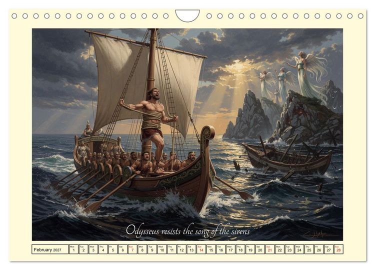 Produktbild: The adventurous journey of Odysseus (Wall Calendar 2027 DIN A4 landscape), CALVENDO 12 Month Wall Calendar