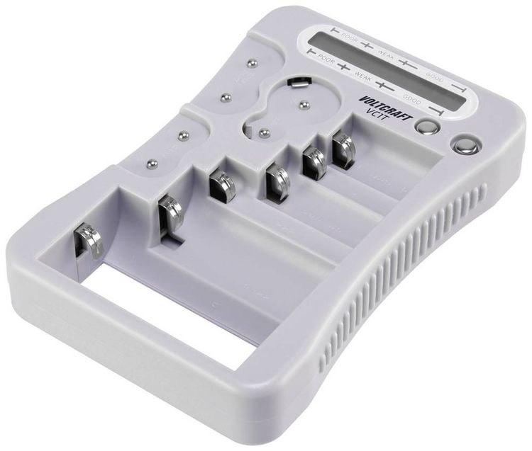 Produktbild: VOLTCRAFT Batterietester VC1T Messbereich (Batterietester) 1,5 V, 3 V, 6 V, 9 V Batterie VC-12613270