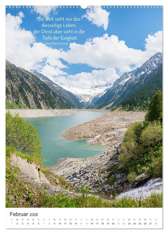 Produktbild: Christliche Natur-Poster 2026 (hochwertiger Premium Wandkalender 2026 DIN A2 hoch), Kunstdruck in Hochglanz