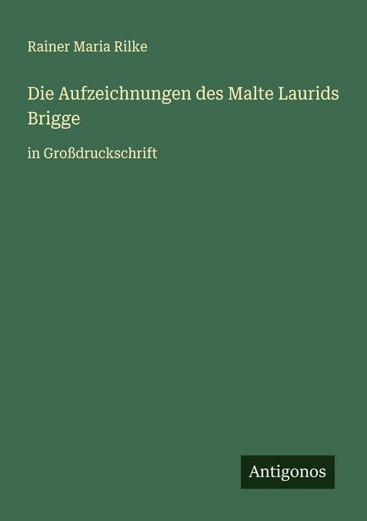 Produktbild: Die Aufzeichnungen des Malte Laurids Brigge