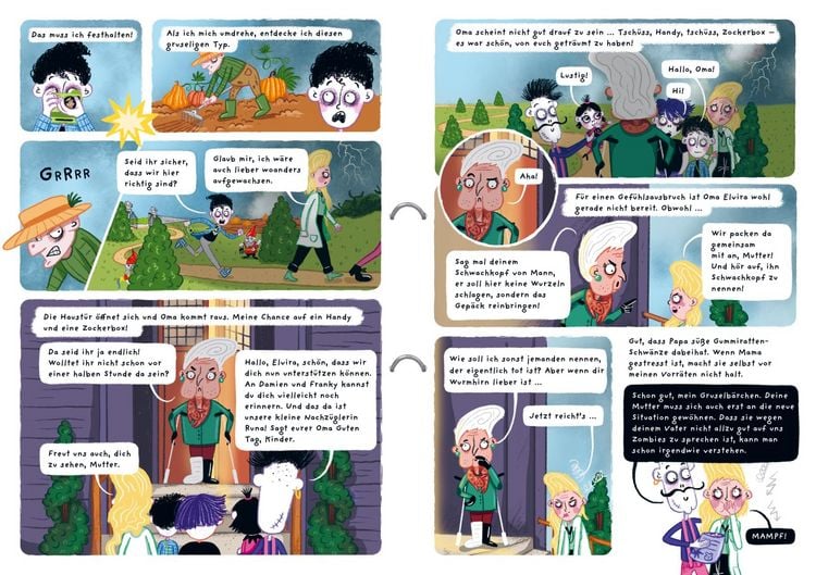 Produktbild: Franky 1: Meine schräge Zombie-Familie, Schrumpfdrachen und andere Katastrophen