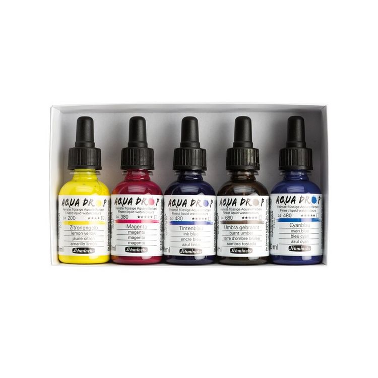 Produktbild: Schmincke Aqua Drop Kartonset, 5 x 30 ml Girls underwater Edition