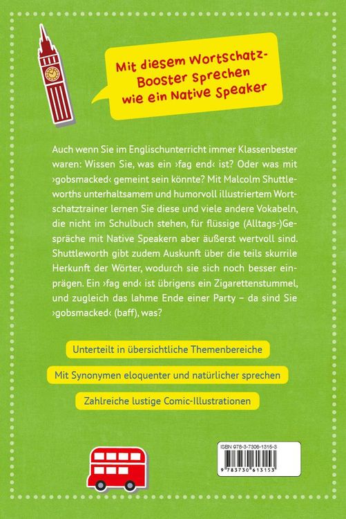 Produktbild: The Book of Wonderful Words. Sprechen wie ein Native Speaker. Der lustige Vokabeltrainer