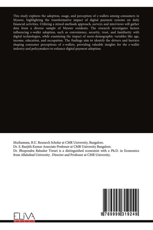 Produktbild: A Study on Consumer Perceptions of E-Wallets With Particular Reference to Mysore