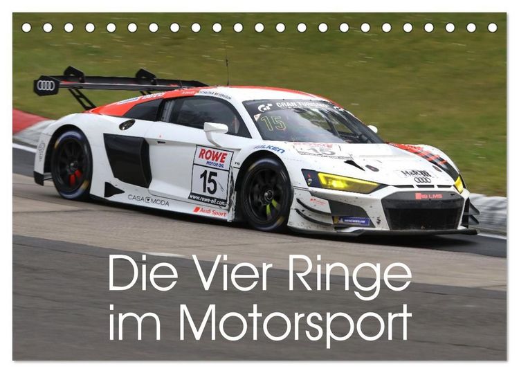 Produktbild: Die Vier Ringe im Motorsport (Tischkalender 2027 DIN A5 quer), CALVENDO Monatskalender