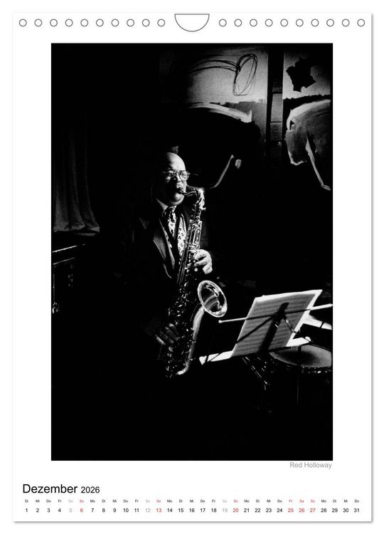 Produktbild: Jazzsound (Wandkalender 2026 DIN A4 hoch), CALVENDO Monatskalender