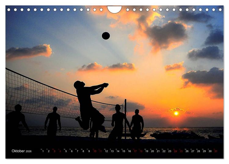 Produktbild: Volleyball Action (Wandkalender 2026 DIN A4 quer), CALVENDO Monatskalender