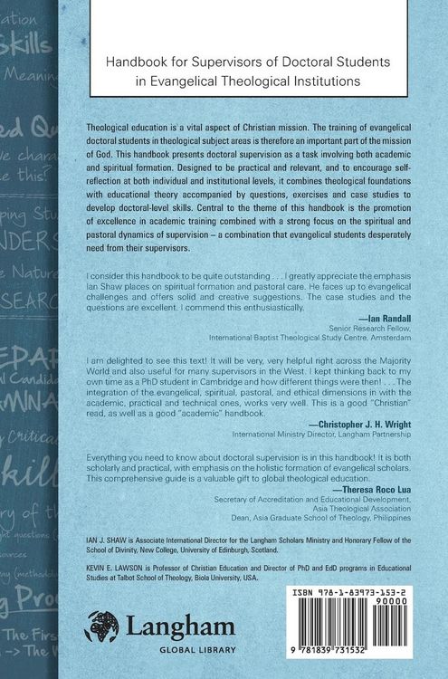 Produktbild: Handbook for Supervisors of Doctoral Students in Evangelical Theological Institutions