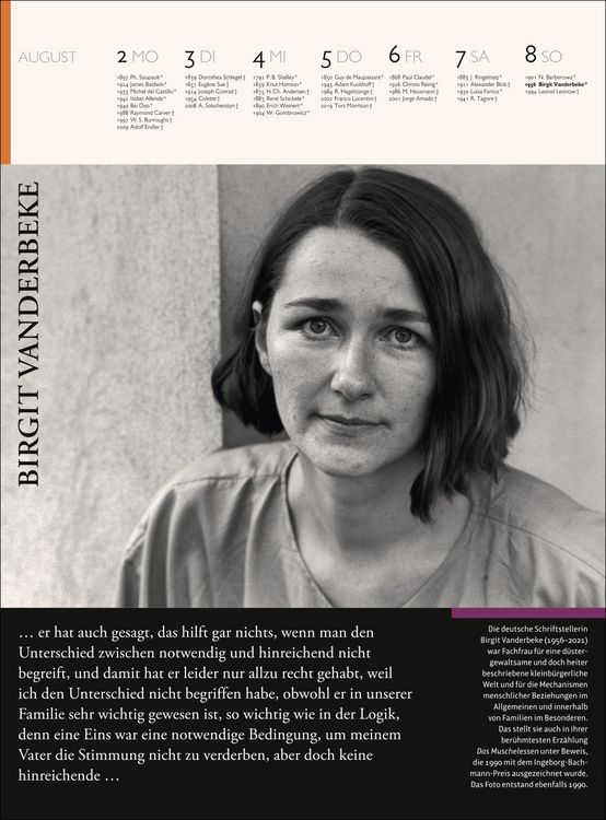 Produktbild: Der Literatur Kalender Wochenkalender 2027