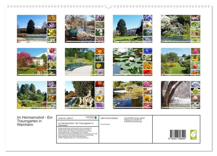 Produktbild: Im Hermannshof - Ein Traumgarten in Weinheim (hochwertiger Premium Wandkalender 2026 DIN A2 quer), Kunstdruck in Hochglanz
