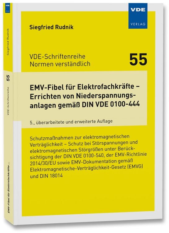Produktbild: EMV-Fibel für Elektrofachkräfte – Errichten von Niederspannungsanlagen gemäß DIN VDE 0100-444