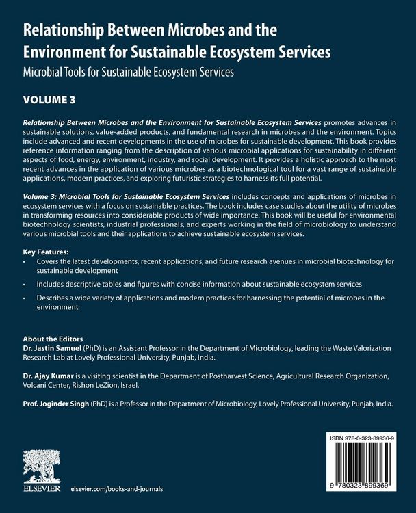 Produktbild: Relationship Between Microbes and the Environment for Sustainable Ecosystem Services, Volume 3