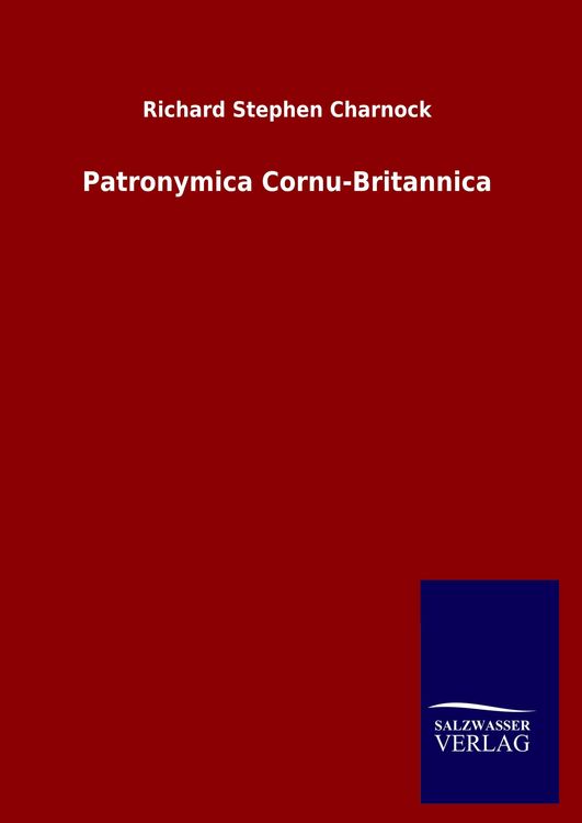 Produktbild: Patronymica Cornu-Britannica