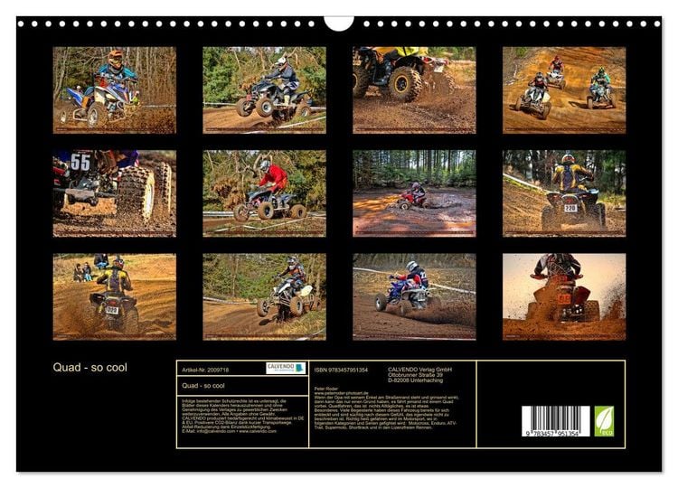 Produktbild: Quad - so cool (Wandkalender 2026 DIN A3 quer), CALVENDO Monatskalender