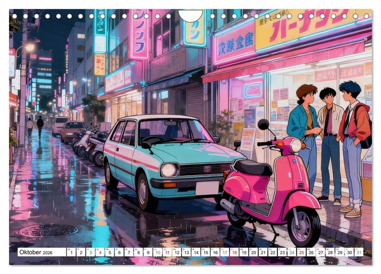 Produktbild: Zeitreise nach Tokio (Wandkalender 2026 DIN A4 quer), CALVENDO Monatskalender