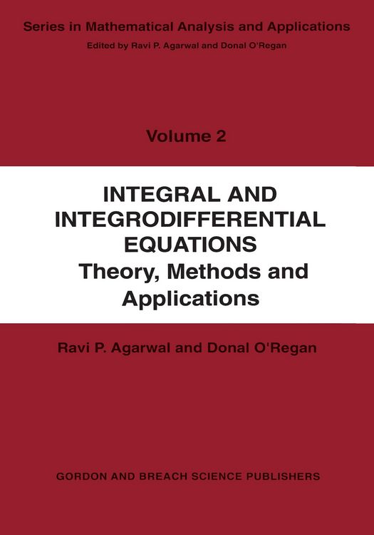 Produktbild: Integral and Integrodifferential Equations