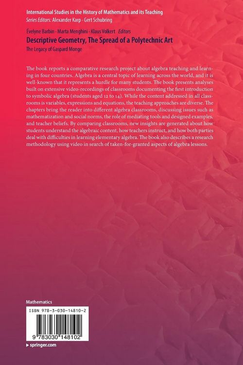 Produktbild: Descriptive Geometry, The Spread of a Polytechnic Art