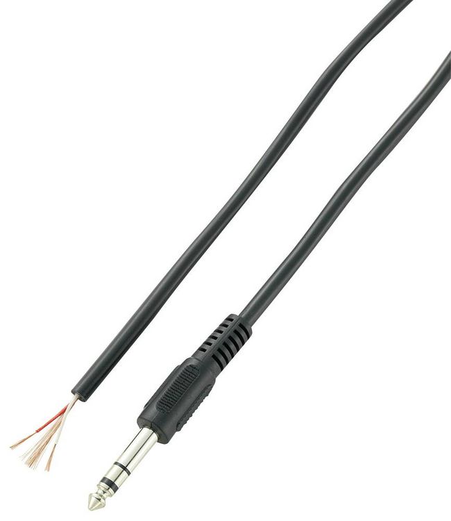 Produktbild: VOLTCRAFT XL-AC63DGW Klinken-Steckverbinder 6.35mm - Stereo Polzahl:3 1St.