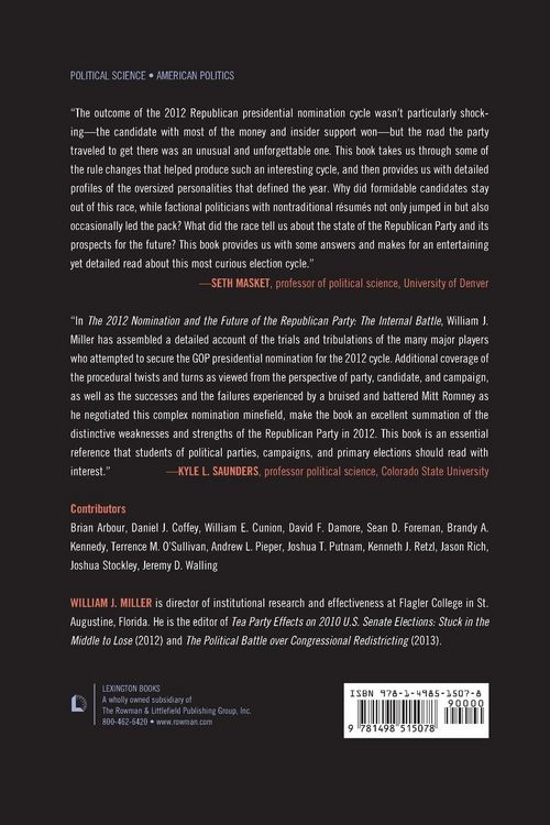 Produktbild: 2012 Nomination and the Future of the Republican Party