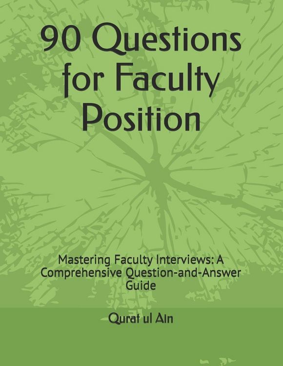 Produktbild: 90 Questions for Faculty Position