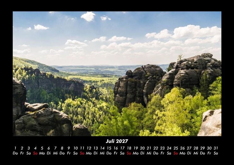 Produktbild: Landschaftskalender 2027 Fotokalender DIN A3