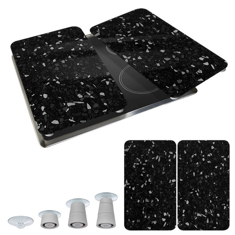 Produktbild: Herdabdeckplatte Universal Mod. Terrazzo, 2er Set, f&uuml;r alle Herdarten geeignet