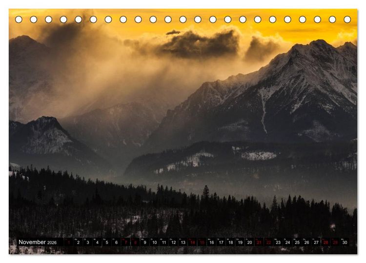 Produktbild: Berge. Polen (Tischkalender 2026 DIN A5 quer), CALVENDO Monatskalender
