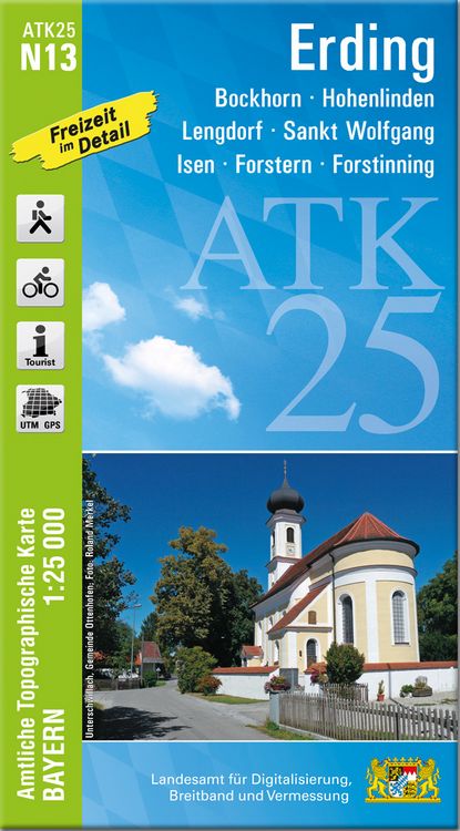 Produktbild: ATK25-N13 Erding (Amtliche Topographische Karte 1:25000)