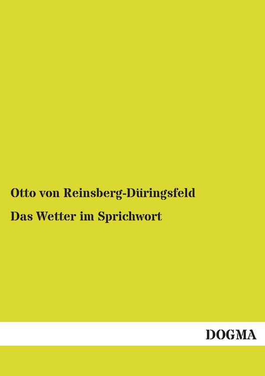 Produktbild: Das Wetter im Sprichwort