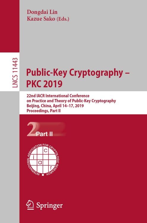 Produktbild: Public-Key Cryptography &ndash; PKC 2019