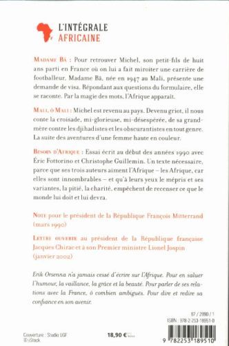 Produktbild: L'int&eacute;grale africaine de Erik Orsenna