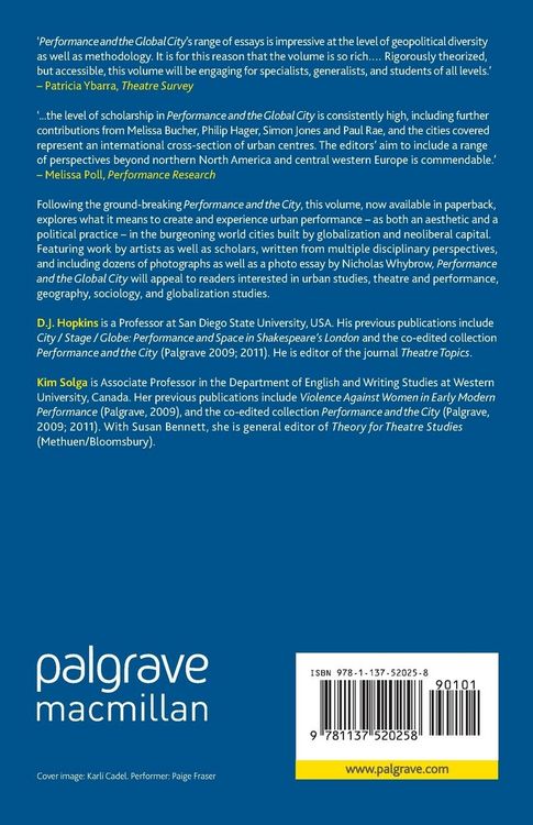 Produktbild: Performance and the Global City