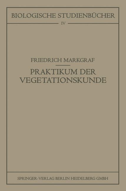 Produktbild: Kleines Praktikum der Vegetationskunde