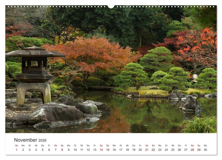 Produktbild: Japanischer Herbst und Laub (Wandkalender 2026 DIN A2 quer), CALVENDO Monatskalender
