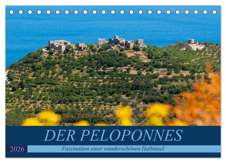 Produktbild: DER PELOPONNES (Tischkalender 2026 DIN A5 quer), CALVENDO Monatskalender
