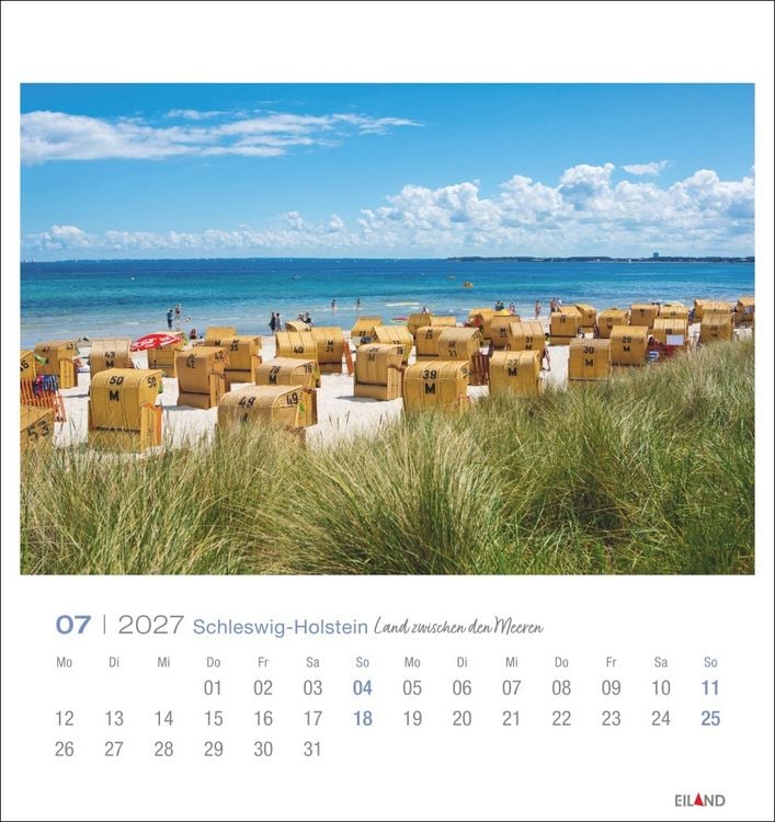 Produktbild: Schleswig-Holstein Postkartenkalender 2027 - Land zwischen den Meeren