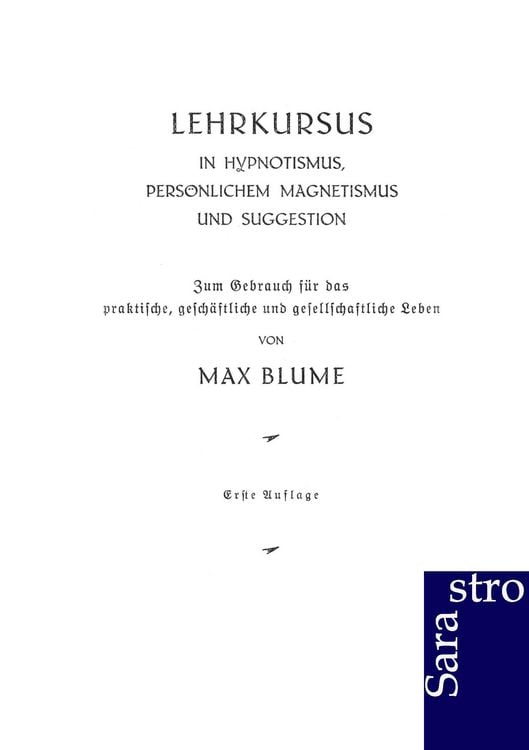 Produktbild: Lehrkursus in Hypnotismus, pers&ouml;nlichem Magnetismus und Suggestion