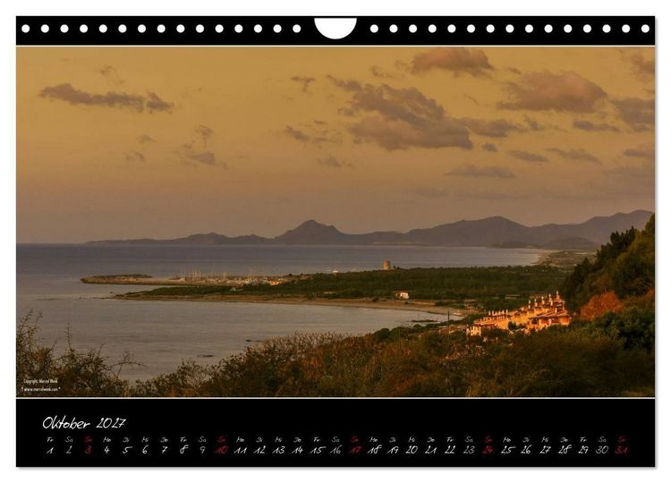 Produktbild: Sardinien Panoramakalender (Wandkalender 2027 DIN A4 quer), CALVENDO Monatskalender
