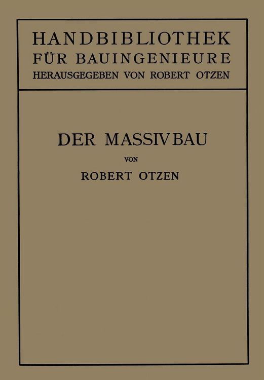 Produktbild: Der Massivbau
