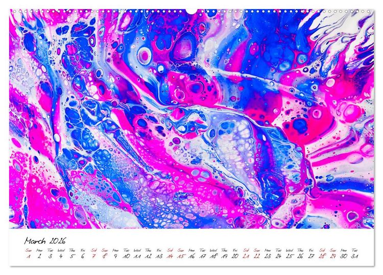Produktbild: Your abstract colourful year (High Quality Premium Wall Calendar 2026 DIN A2 landscape),CALVENDO 12 Month Wall Calendar