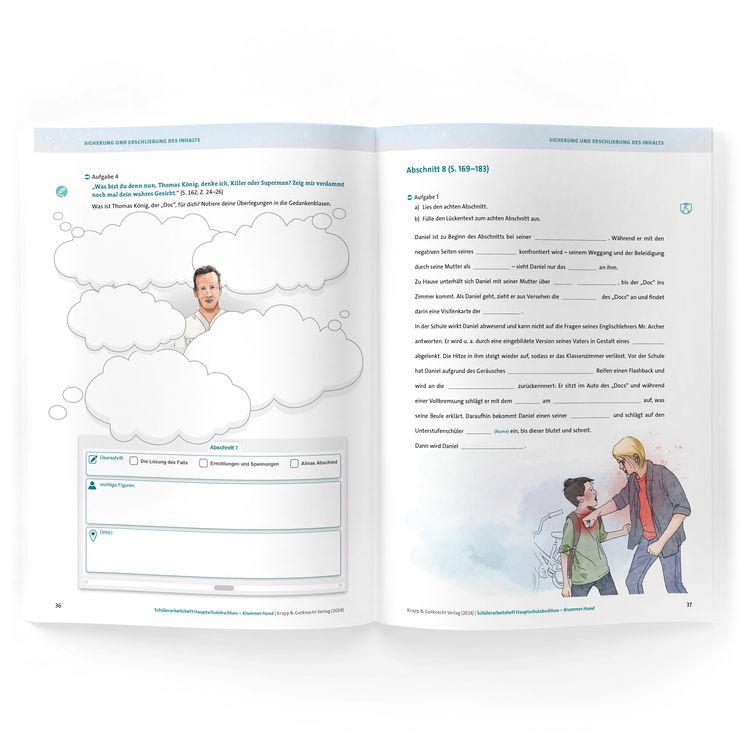 Produktbild: Krummer Hund &ndash; Juliane Pickel &ndash; Sch&uuml;lerarbeitsheft &ndash; Hauptschule