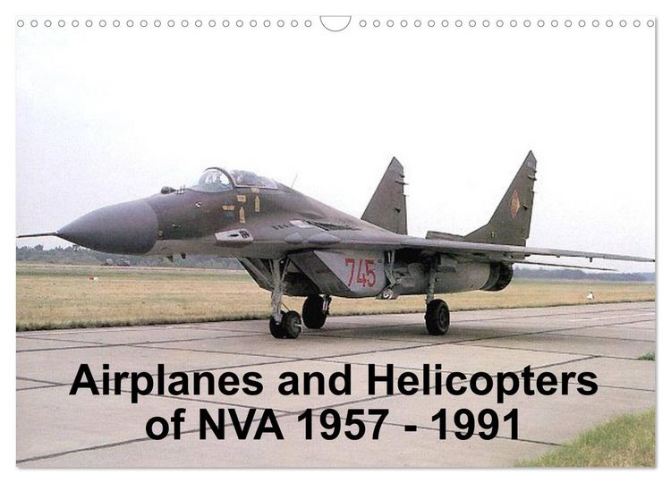 Produktbild: Airplanes and Helicopters of NVA 1957 - 1991 (Wall Calendar 2026 DIN A3 landscape), CALVENDO 12 Month Wall Calendar
