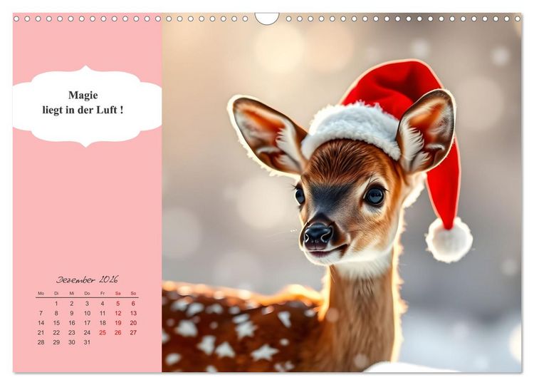 Produktbild: Tierische Herzensbrecher - Charmante Tiere mit ihren Botschaften (Wandkalender 2026 DIN A3 quer), CALVENDO Monatskalender